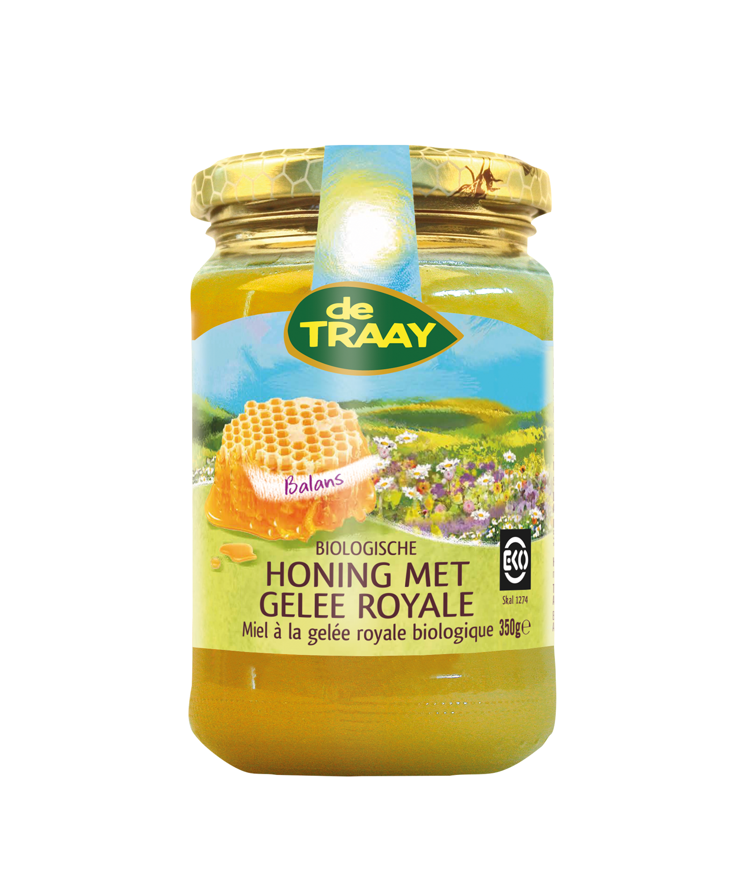 Honing met gelee royale crème van Traay, 6 x 350 g